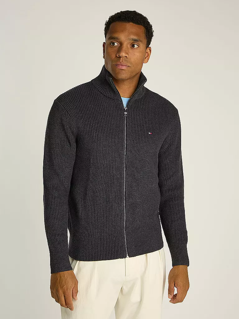 TOMMY HILFIGER | Strickjacke | grau