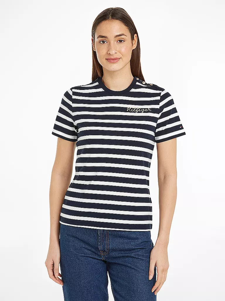 TOMMY HILFIGER | T-Shirt  | dunkelblau