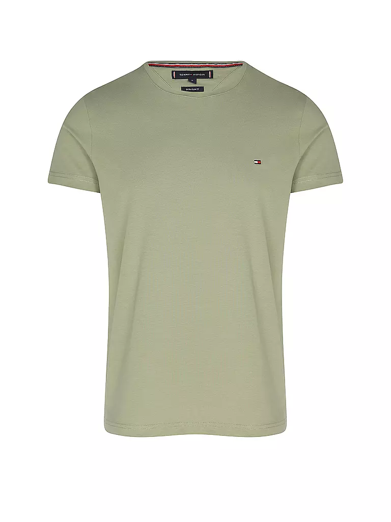 TOMMY HILFIGER | T-Shirt Slim Fit | grün