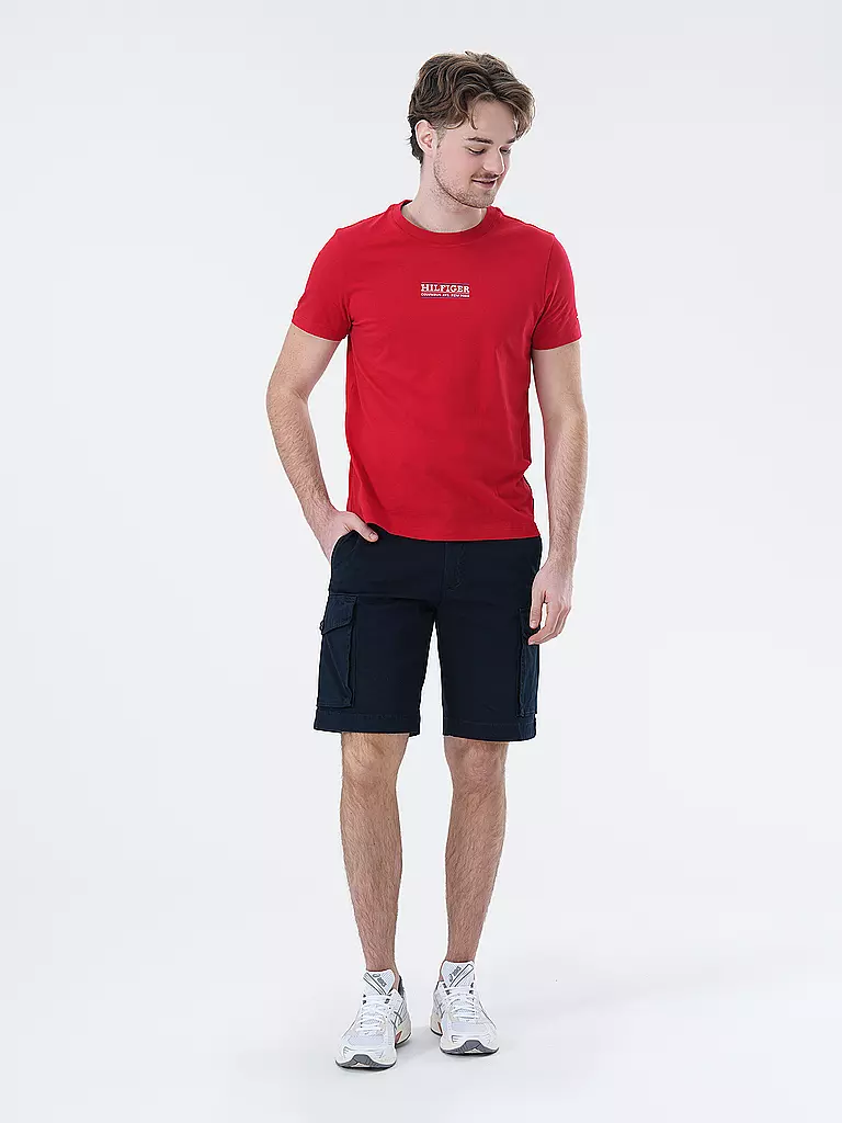 TOMMY HILFIGER | T-Shirt Slim Fit | rot