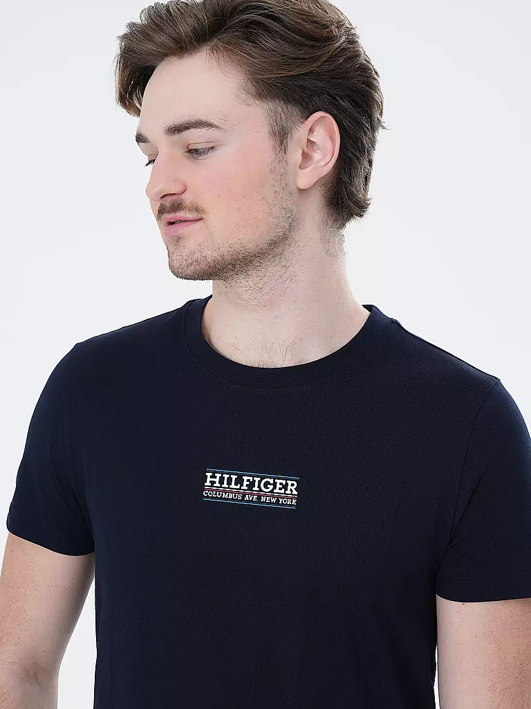 TOMMY HILFIGER | T-Shirt Slim Fit | blau