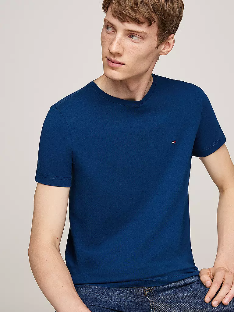 TOMMY HILFIGER | T-Shirt Slim Fit | blau