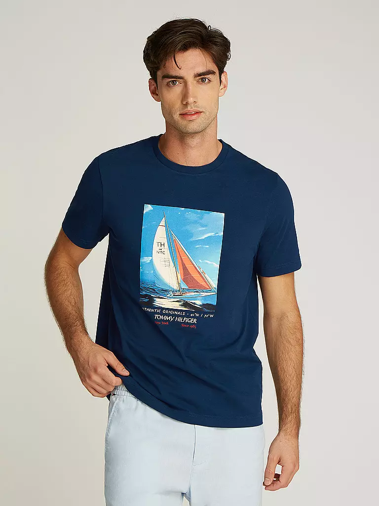 TOMMY HILFIGER | T-Shirt | blau