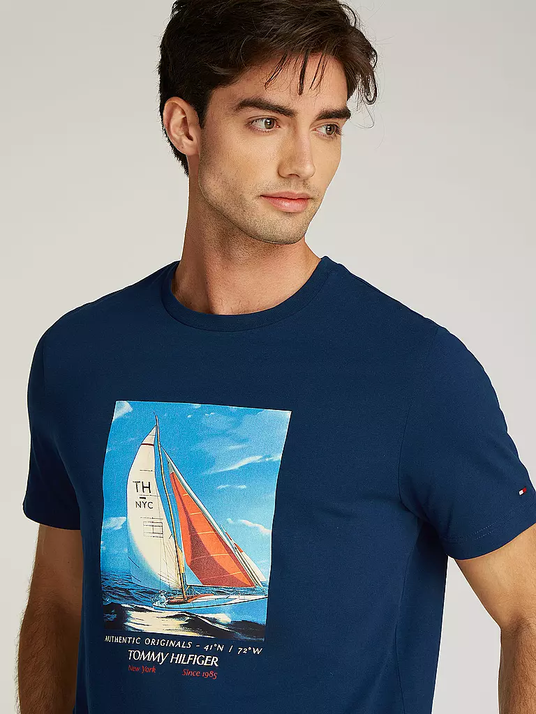 TOMMY HILFIGER | T-Shirt | blau