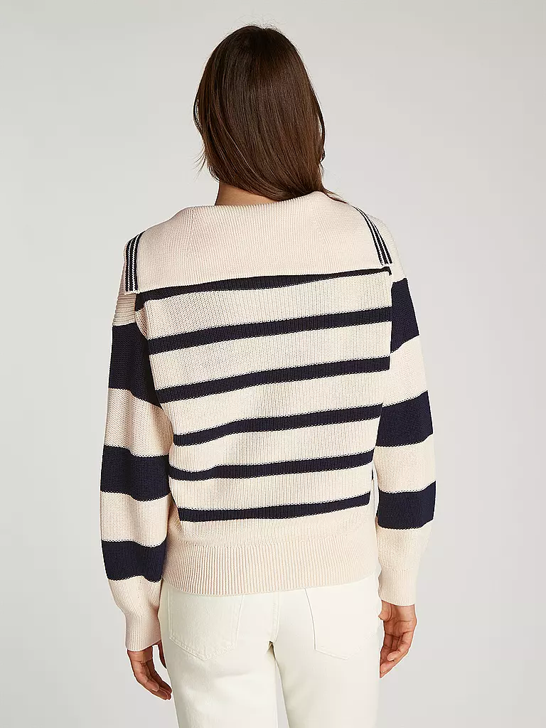 TOMMY HILFIGER | Troyer Pullover | weiss