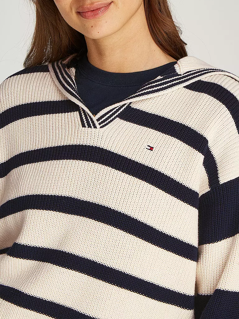 TOMMY HILFIGER | Troyer Pullover | weiss