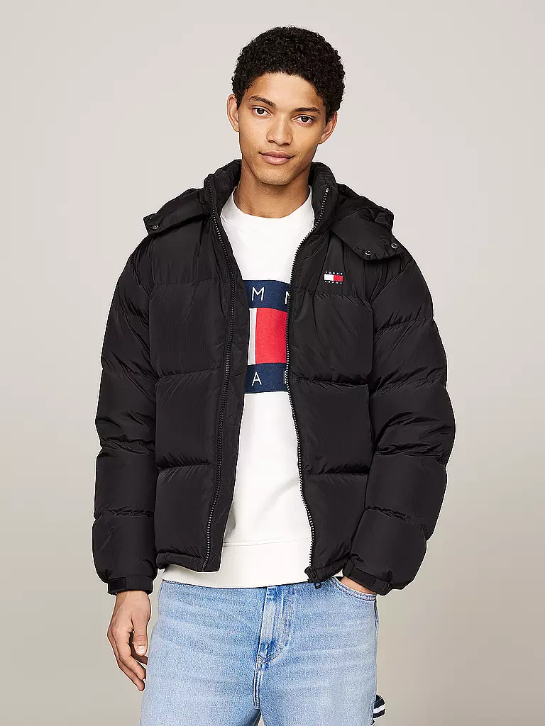 TOMMY JEANS | Daunensteppjacke ALASKA | schwarz