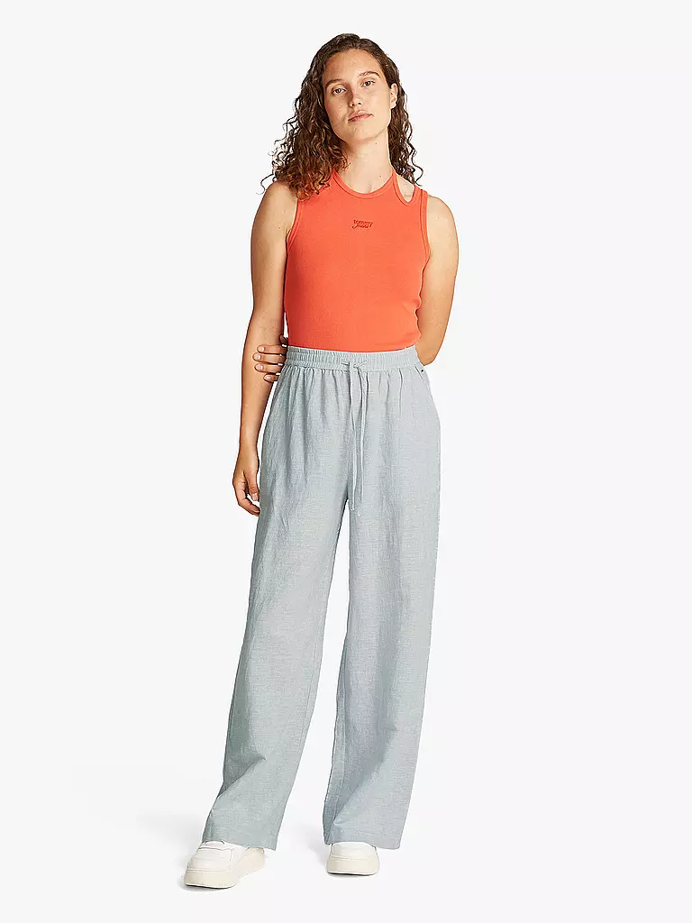 TOMMY JEANS | Hose Wide Leg | hellblau