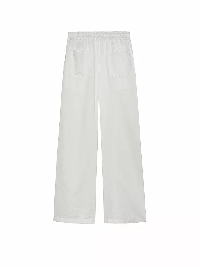 TOMMY JEANS | Hose Wide Leg | weiss