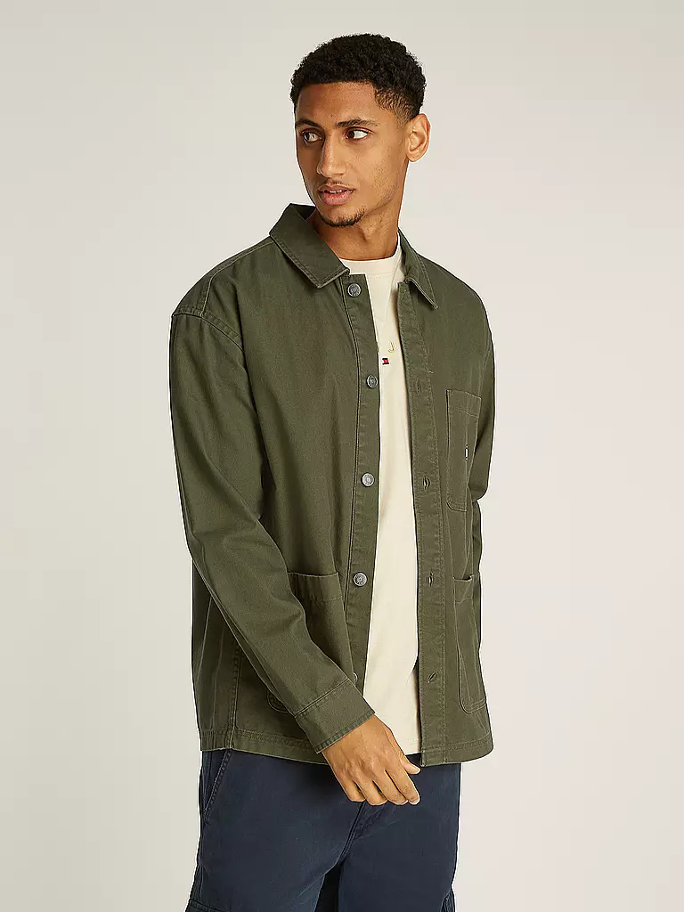 TOMMY JEANS | Overshirt | olive