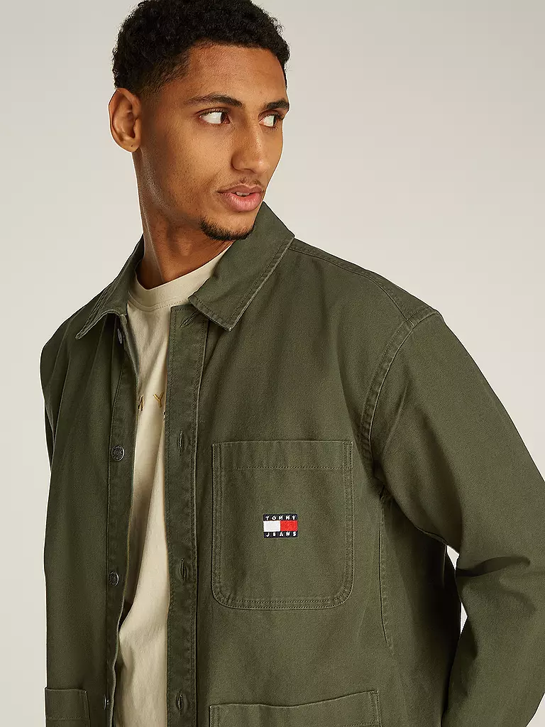 TOMMY JEANS | Overshirt | olive