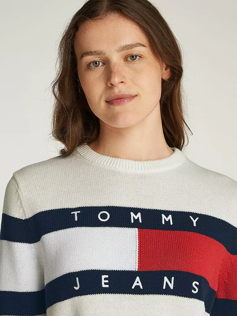 TOMMY JEANS | Pullover  | weiss