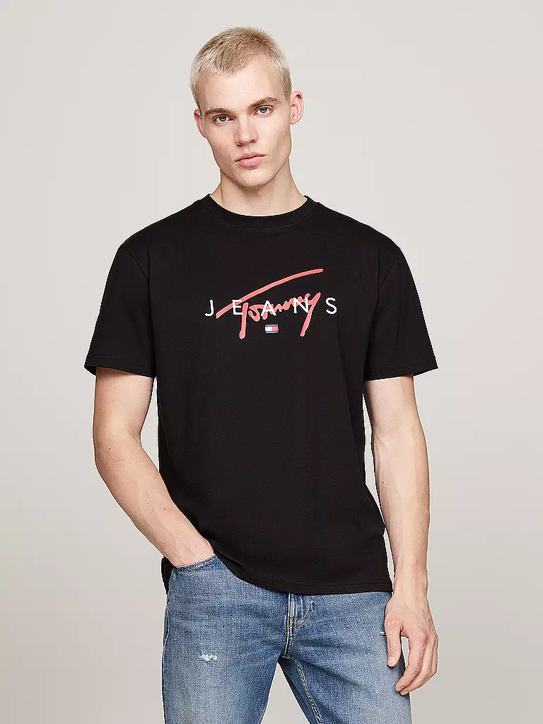 TOMMY JEANS | T-Shirt  | schwarz