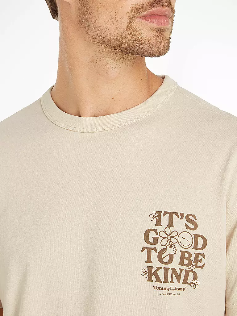 TOMMY JEANS | T-Shirt  | beige