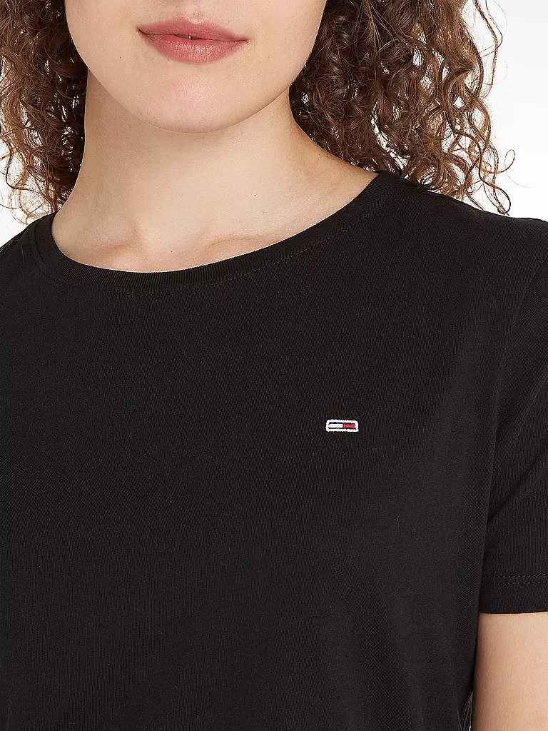 TOMMY JEANS | T-Shirt  | schwarz