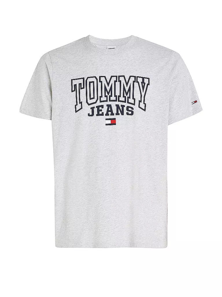 TOMMY JEANS | T-Shirt Regular Fit  | hellgrau