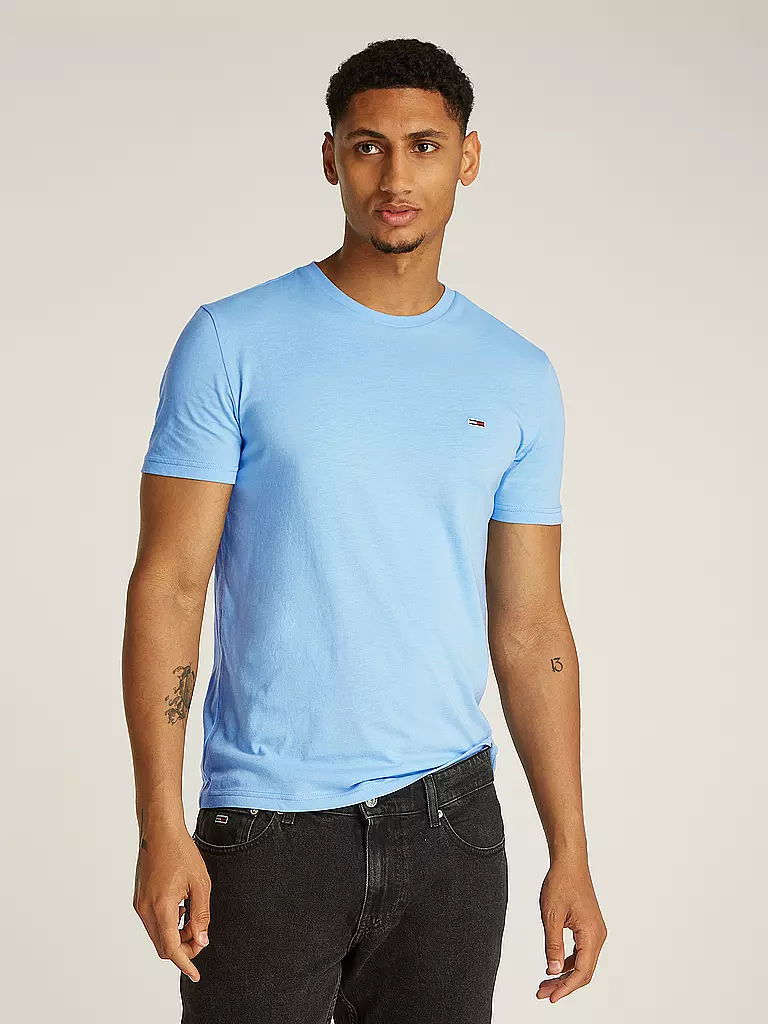 TOMMY JEANS | T-Shirt Slim Fit | hellblau