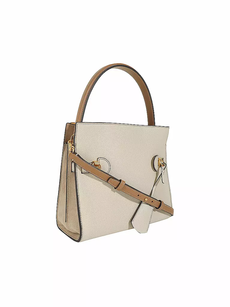 TORY BURCH | Ledertasche - Henkeltasche Lee Radziwill | creme