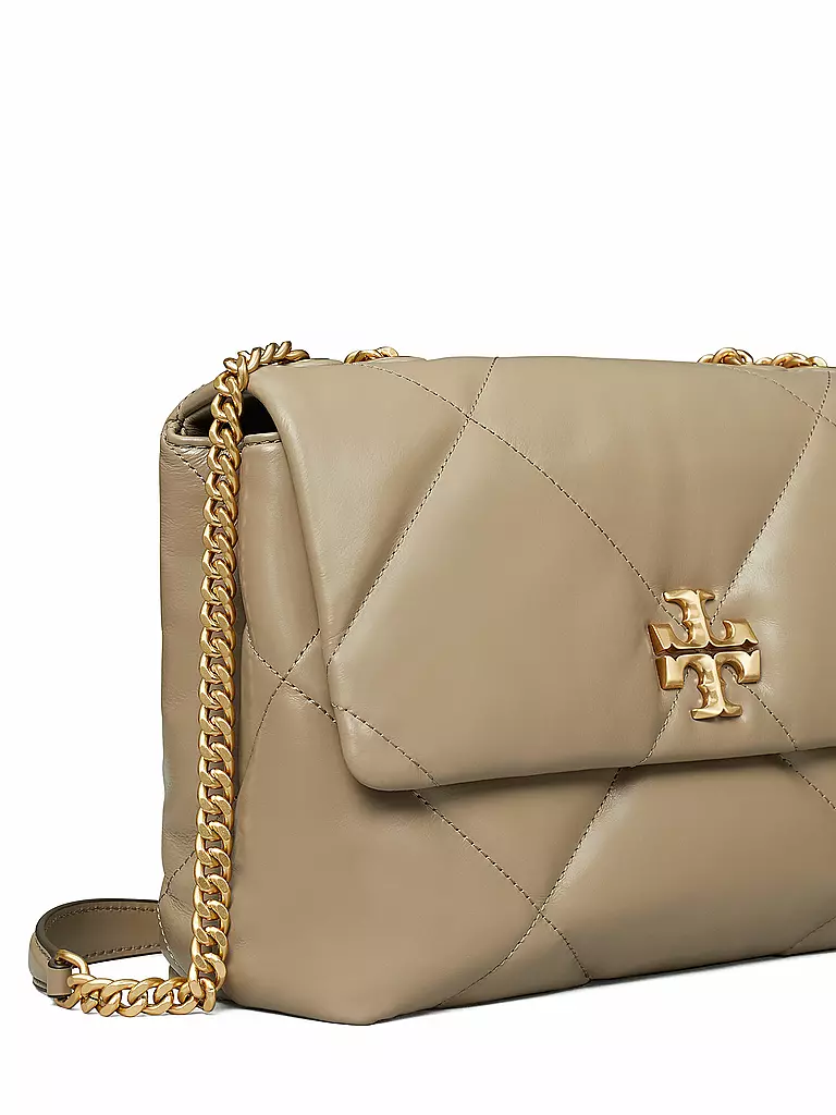 TORY BURCH | Ledertasche - Umhängetasche KIRA DIAMOND  | beige