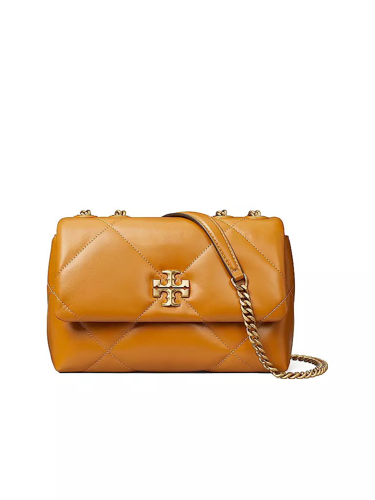 TORY BURCH | Ledertasche - Umhängetasche KIRA DIAMOND Small | braun