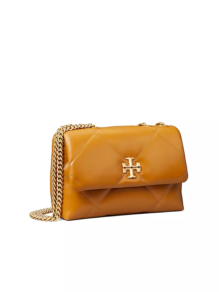 TORY BURCH | Ledertasche - Umhängetasche KIRA DIAMOND Small | braun