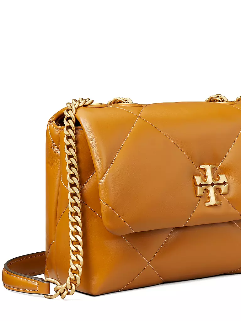 TORY BURCH | Ledertasche - Umhängetasche KIRA DIAMOND Small | braun