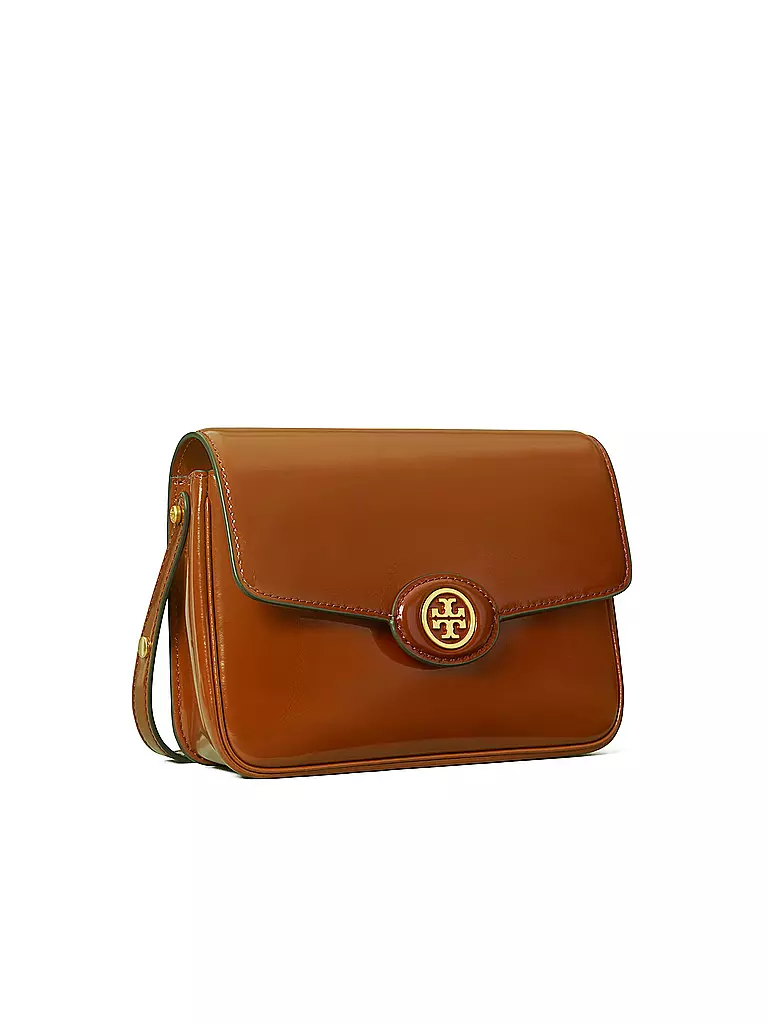 TORY BURCH | Ledertasche - Umhängetasche ROBINSON | braun