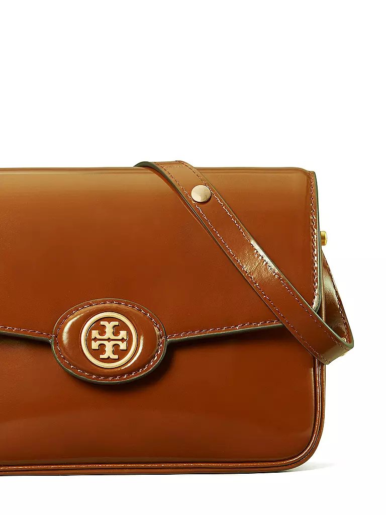 TORY BURCH | Ledertasche - Umhängetasche ROBINSON | braun