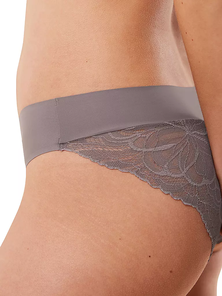 TRIUMPH | Slip BODY MAKE-UP ILLUSION LACE pigeon grey | dunkelrot