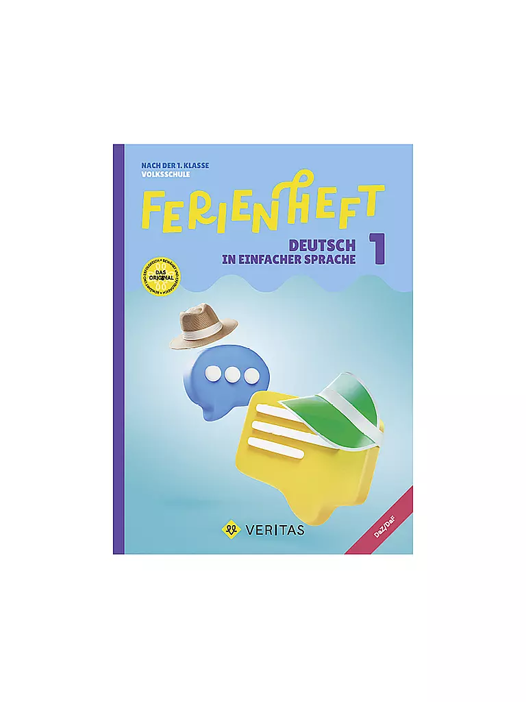 VERITAS VERLAG | Ferienheft - Deutsch in einfacher Sprache 1. Klasse Volksschule  | keine Farbe