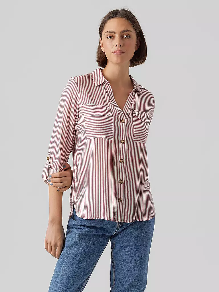 VERO MODA | Bluse VMBUMPY | rosa