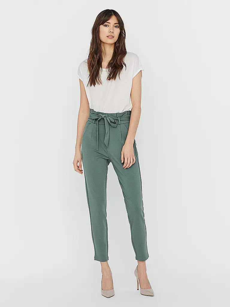 VERO MODA | Highwaist Hose Loose Fit VMEVA | grün