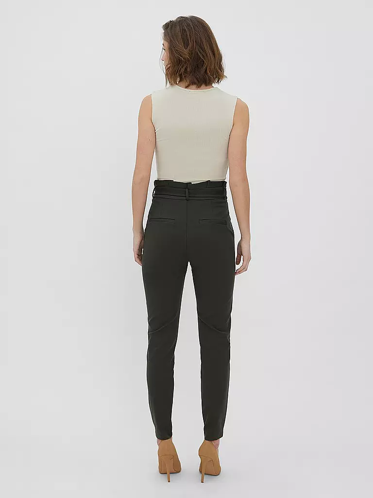 VERO MODA | Highwaist Hose Loose Fit VMEVA | olive