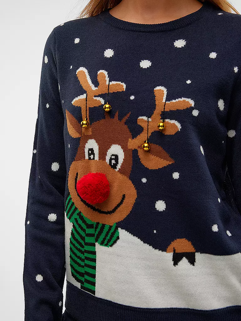 VERO MODA | Pullover  VMSNOWY DEER | rot