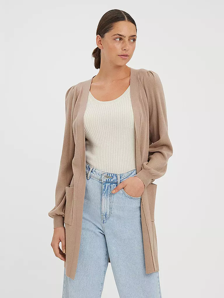 VERO MODA | Strickjacke VMNANCY  | beige