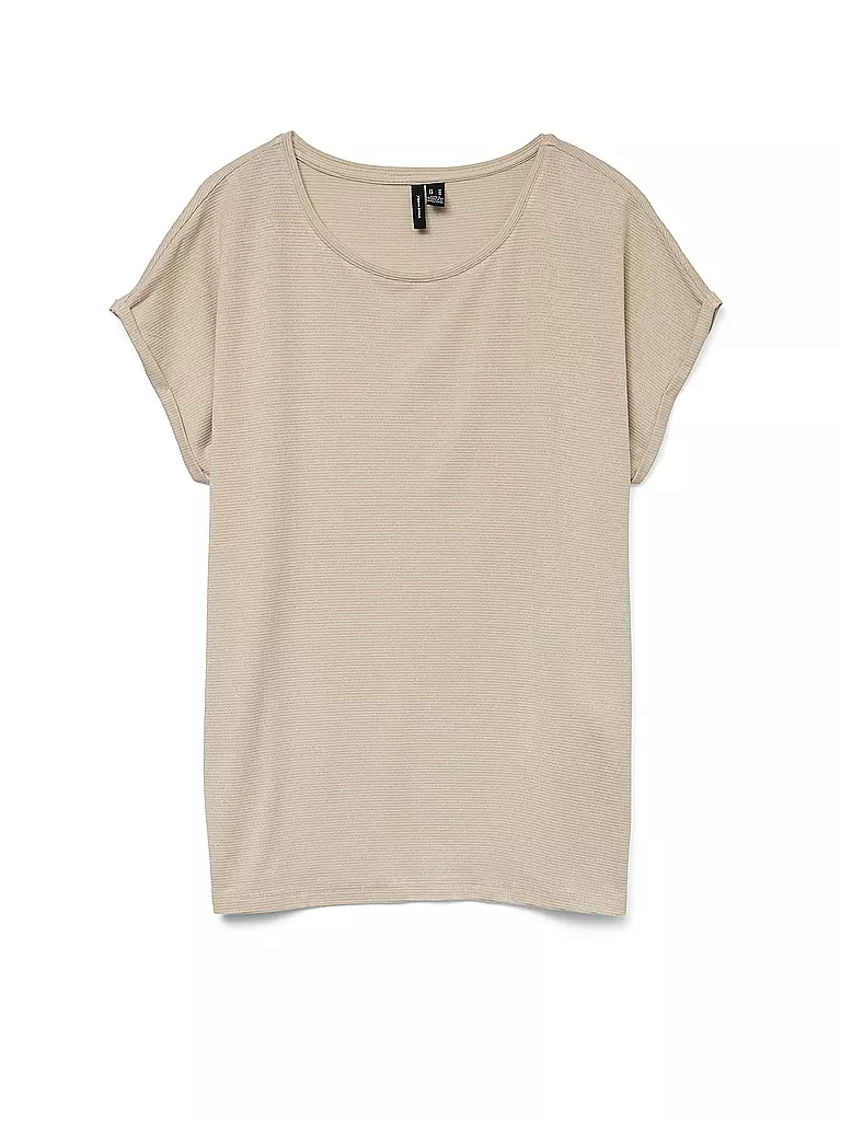 VERO MODA | T-Shirt VMLAVA GLITTER | beige