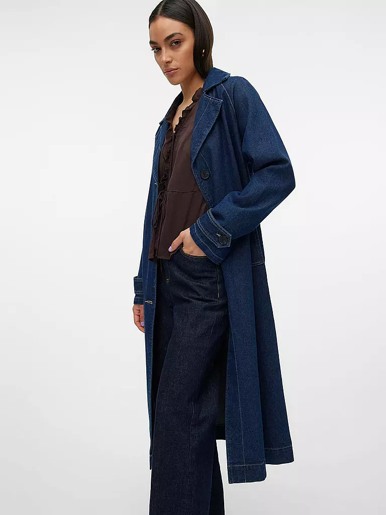 VERO MODA | Trenchcoat VMADISON Denim | dunkelblau