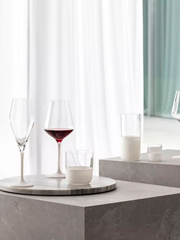 VILLEROY & BOCH | Schnapsglas 4er Set MANUFACTURE ROCK BLANC GLAS | weiss