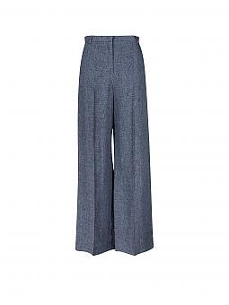 Weekend Max Mara Leinen Marlenehose Blau 34