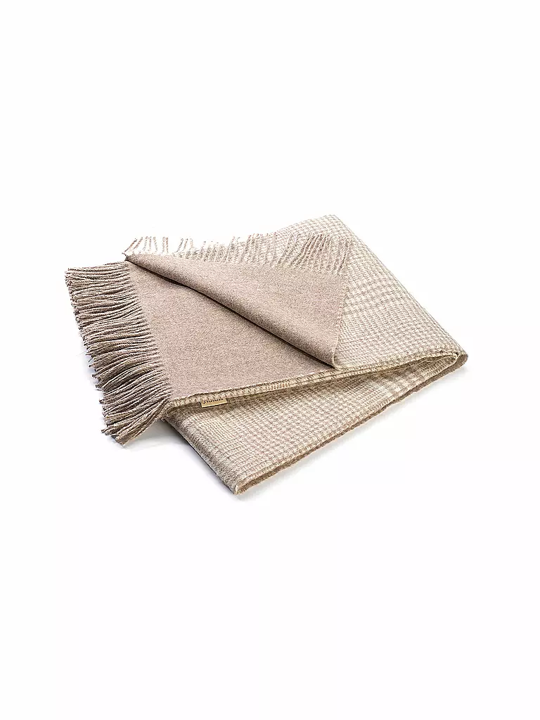 WEICH CULTURE ALPACA | Edelhaardecke MATEA 130x180cm Taupe  | hellbraun