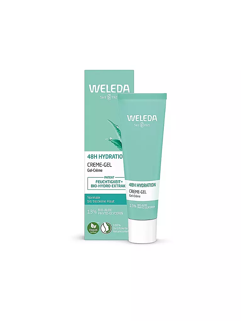 WELEDA | Gesichtscreme - 48h Hydration Creme-Gel 30ml | keine Farbe