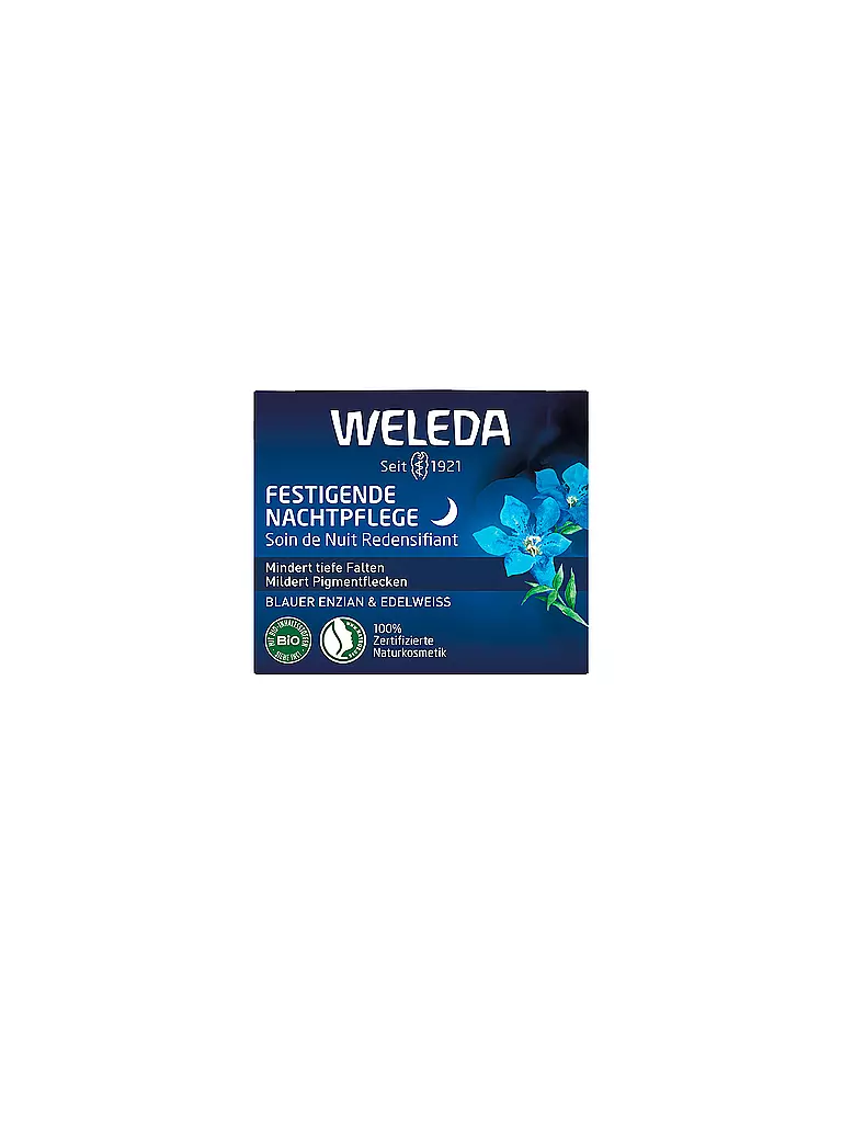 WELEDA | Gesichtscreme - Festigende Nachtpflege Blauer Enzian & Edelweiß 40ml | keine Farbe