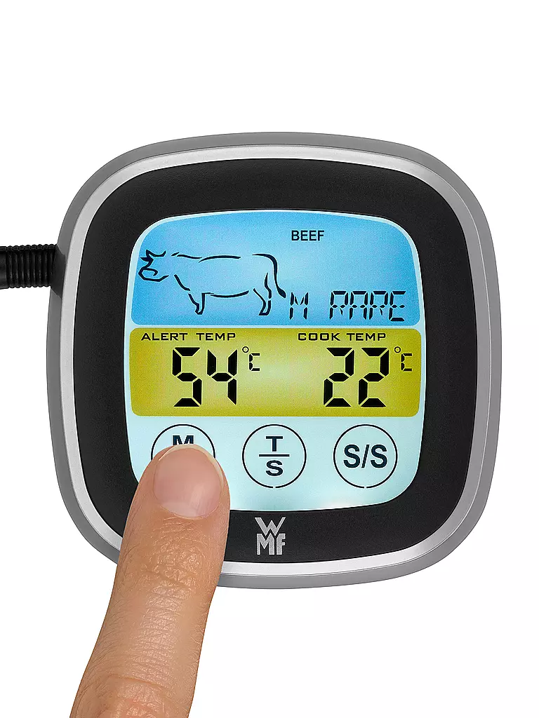 WMF | BBQ Digitales Bratenthermometer 18,5cm | silber