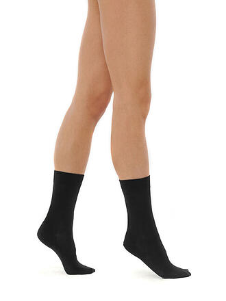 WOLFORD | Kaschmir Socken schwarz