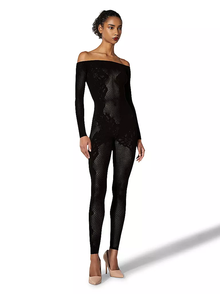 WOLFORD | Jumpsuit LACE TATTOO black | schwarz