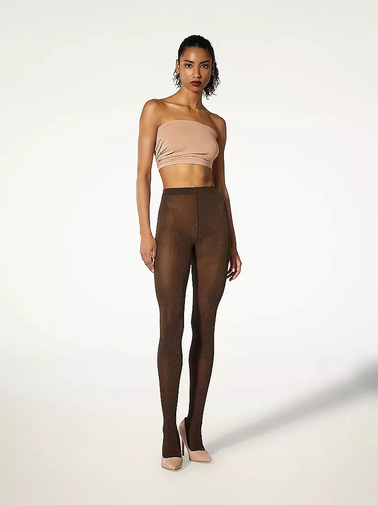 WOLFORD | Modestrumpfhose 60 DEN Umber/Black | braun