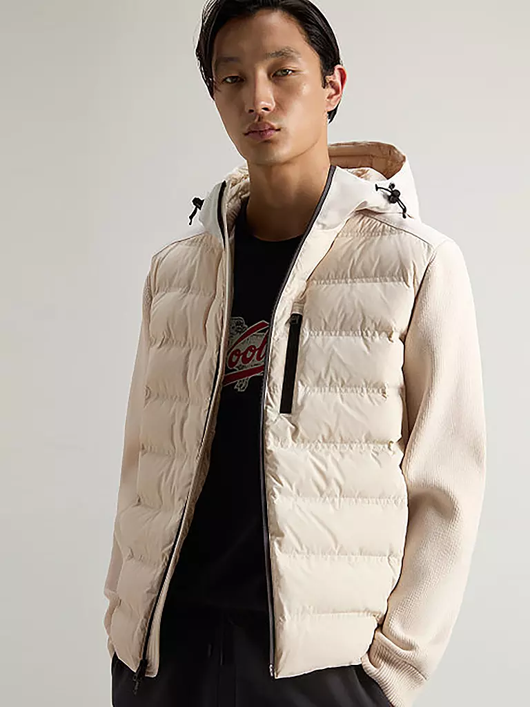 WOOLRICH | Hybridjacke BERING | beige