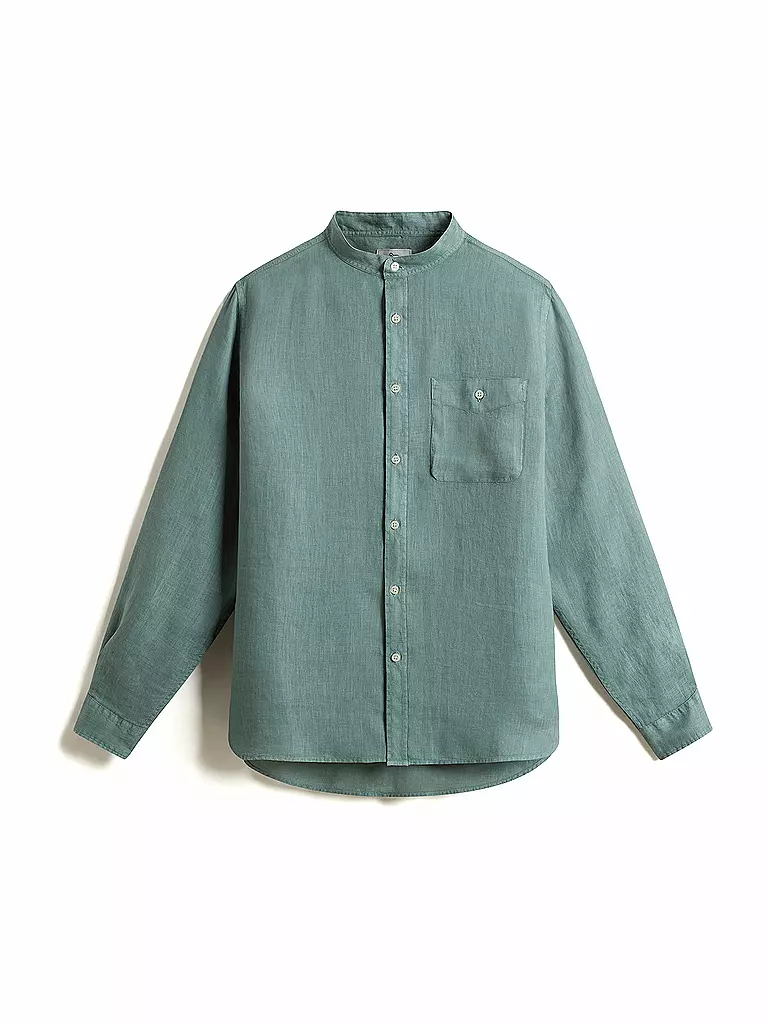 WOOLRICH | Leinenhemd Regular Fit  | mint