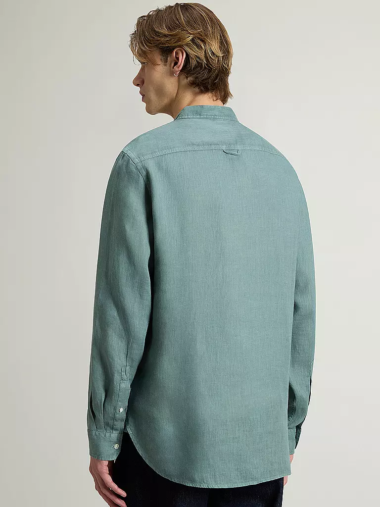 WOOLRICH | Leinenhemd Regular Fit  | mint