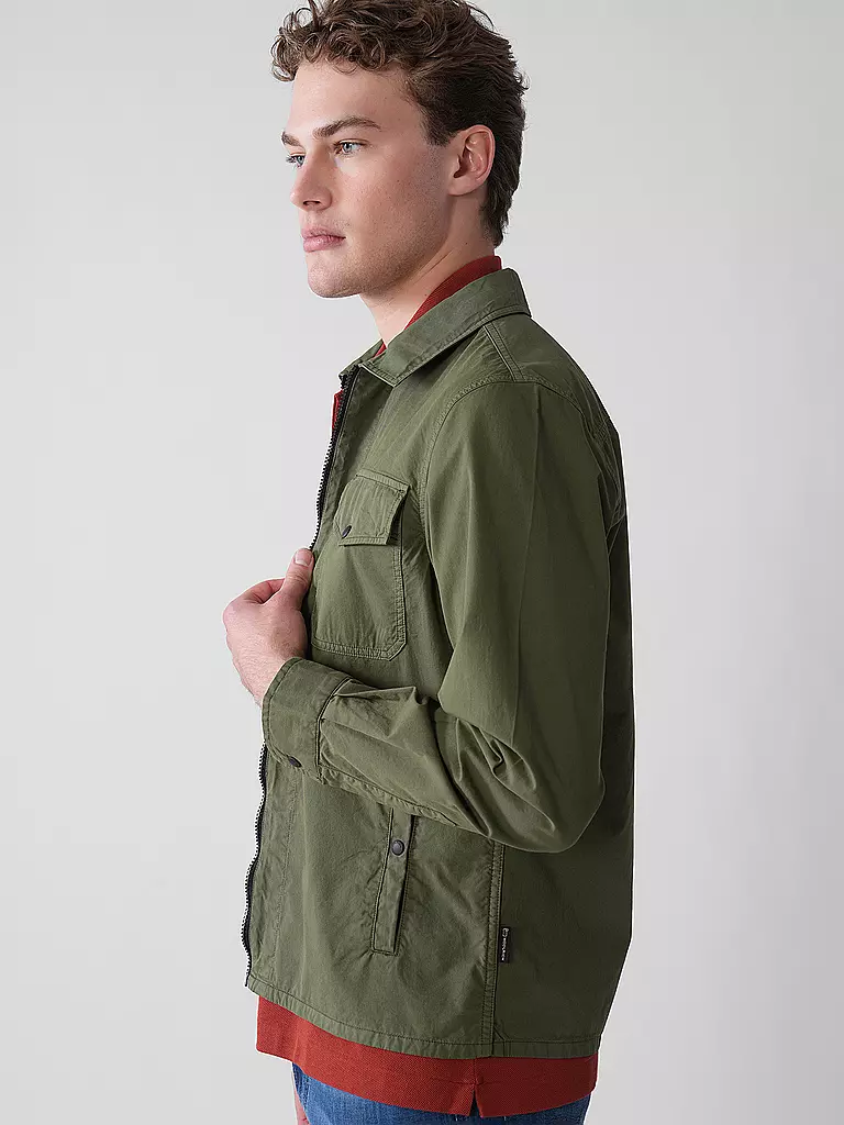 WOOLRICH | Overshirt GABARDINE  | olive